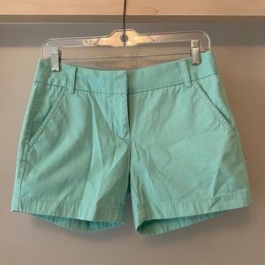 Sea Foam J.Crew Classic Chino Shorts